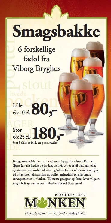 Ølsmagning for 4 personer fra Viborg Bryghus